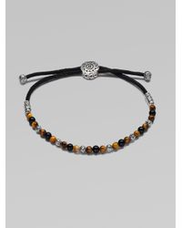 John Hardy | Metallic Beaded Cord Bracelet | Lyst