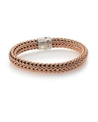 John Hardy | Metallic Classic Chain Bronze & Sterling Silver Bracelet for Men | Lyst