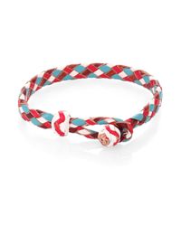 Chamula | Red Woven Leather Bracelet | Lyst