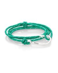 Miansai | Green Hook Rope Wrap Bracelet/silvertone for Men | Lyst