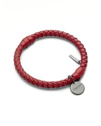 Bottega Veneta | Purple Intrecciato Leather Bracelet | Lyst