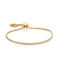 Michael Kors | Metallic Brilliance Statement Pave Bar Bracelet/goldtone | Lyst