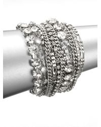 ABS By Allen Schwartz | Metallic Multi-row Link Chain Bracelet | Lyst