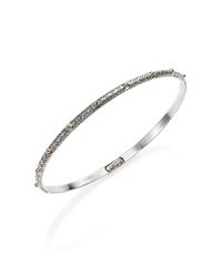 Konstantino | Metallic Classics 18k Yellow Gold & Sterling Silver Etched Dot Bangle Bracelet | Lyst