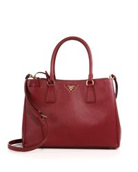 Prada | Red Saffiano Medium Tote | Lyst
