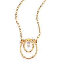 Gurhan | Metallic Hoopla Diamond & 24k Yellow Gold Pendant Necklace | Lyst