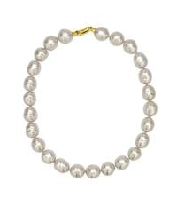 Majorica | 14mm White Baroque Pearl Necklace | Lyst