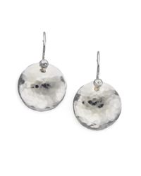 Ippolita | Metallic Glamazon Diamond & Sterling Silver Dome Disc Drop Earrings | Lyst