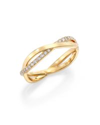De Beers | Metallic Infinity Diamond & 18k Yellow Gold Half Band Ring | Lyst