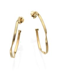 Marco Bicego | Metallic Marrakech 18k Yellow Gold Hoop Earrings/2 | Lyst