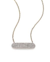 Phillips House | Affair Diamond & 14k Yellow Gold Infinity Bar Necklace | Lyst