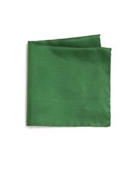 Saks Fifth Avenue | Green Silk Solid Pocket Square for Men | Lyst