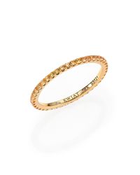 Kwiat | Metallic Yellow Sapphire & 18k Yellow Gold Eternity Stacking Ring | Lyst