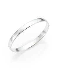 Roberto Coin | Metallic 18k White Gold Bangle Bracelet | Lyst