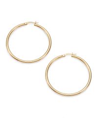 Roberto Coin | Metallic 18k Yellow Gold Hoop Earrings/1.75 | Lyst