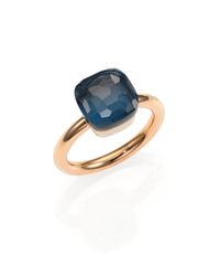 Pomellato | Pink Nudo London Blue Topaz & 18k Rose Gold Ring | Lyst