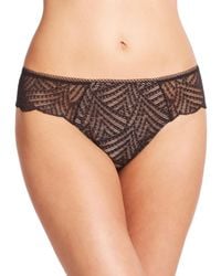 Chantelle | Black Illusion Lace Tanga | Lyst