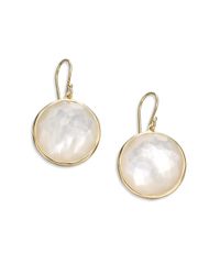 Ippolita | Metallic Lollipop Mother-of-pearl & 18k Yellow Gold Large Drop Earrings | Lyst