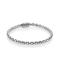 John Hardy | Metallic Dot Sterling Silver Slim Bracelet | Lyst
