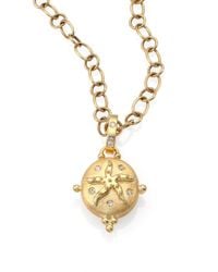 Temple St. Clair | Metallic Tree Of Life Diamond & 18k Yellow Gold Small Sea Star Locket | Lyst