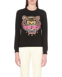 KENZO Black Tiger Cotton-jersey Sweatshirt