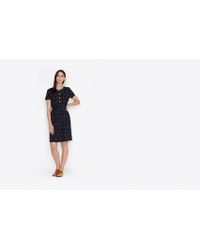 A.P.C. - Blue Cherry Printed Jersey Dress - Lyst