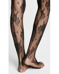 Wolford Black Lea Tights