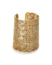 Aurelie Bidermann | Metallic Vintage Lace Cuff | Lyst