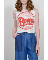 MadeWorn Multicolor David Bowie Zip Tee