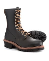 Red Wing 9? Logger Steel Toe Work Boots in Black for Men - Lyst