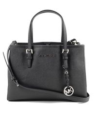 Michael Kors - Black Jet Set Travel Md Ew Tote - Lyst