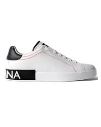Dolce & Gabbana - White Portofino Sneakers Vit.nap for Men - Lyst