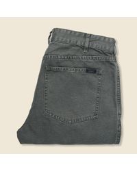 Faherty Brand Gray Canvas Jean - Charcoal for men