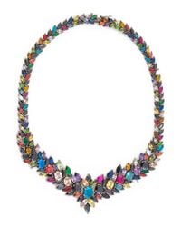 Iosselliani - Blue Mandala Multicolor Stone Necklace - Lyst