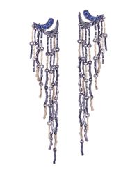 Gaelle Khouri - Multicolor Thoughtfalls Double Fringe Earrings - Lyst