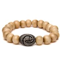 Loree Rodkin - Multicolor Bone Bead Snake Swirl Bracelet - Lyst