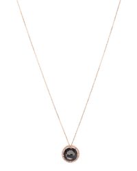 KALAN by Suzanne Kalan - Black Night Quartz Halo Pendant Necklace - Lyst