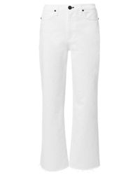 Rag & Bone - White Ankle Justine Wide Leg Jean - Lyst