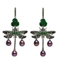 Wendy Yue - Multicolor Dragon Fly Dip Earrings - Lyst