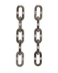 Roule & Co. - Multicolor Brilliant Cut Diamond Chain Link Earrings - Lyst