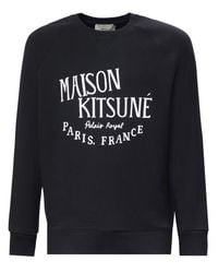 Maison Kitsuné | Black Palais Royal Sweatshirt for Men | Lyst