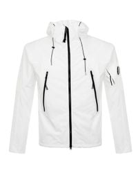 C P Company Goggle White Jacket for men
