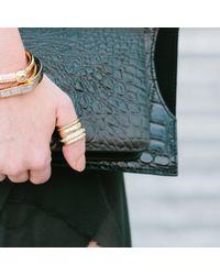Melinda Maria - Metallic Cigar Band Ring - Lyst