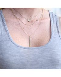 Kris Nations - Metallic Single Bar Necklace - Lyst