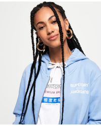 Superdry Blue Gelsey Zip Hoodie