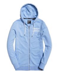 Superdry Blue Gelsey Zip Hoodie