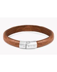 Tateossian - Brown Caiman Bracelet for Men - Lyst