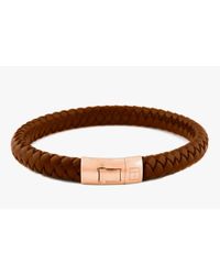 Tateossian - Brown 18k Rose Gold Cobra Bracelet - Lyst
