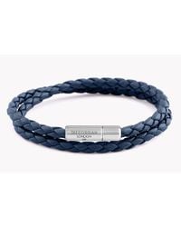 Tateossian | Blue Double Wrap Slim Pop Taito Bracelet for Men | Lyst