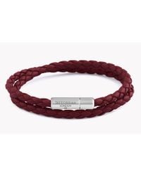 Tateossian - Red Double Wrap Slim Pop Taito Bracelet - Lyst